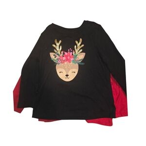 Holiday Time Toddler Christmas Shirts Red And Black Size 2T